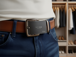 Fibbia per Cintura Scike 5.0cm Grande in Lega Nera Opaca per Uomo e Donna - Product Image 2