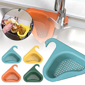 Multi-Functional Hanging Fruit And Vegetable Drain Rack Plastic Kitchen Rubbish Filter Basket Swan Sink Drain Basket