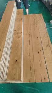 Sólido Carvalho Branco Madeira Composto Pavimento Resistente ao Desgaste Café Cor Bloqueio Grande Placa para Sala de estar Piso de madeira Engineered - Product Image 4