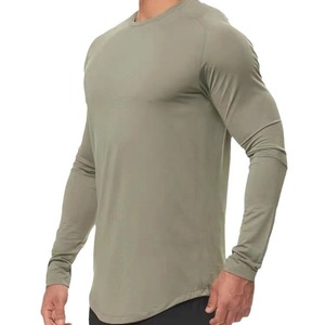 Người Đàn Ông Của Dài Tay Dệt Kim Tập Thể Dục T-Shirt Yoga Ngoài Trời Đào Tạo Trang Phục Bóng Rổ Bóng Đá In Mô Hình Trống Thiết Kế Cho - Product Image 3