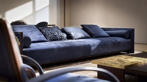 Juego de Sofás Cuadrados Minimalistas de Estilo Italiano, Ecológicos, Esmerilados, Personalizados, Grandes e Irregulares para Sala de Estar - Product Image 3