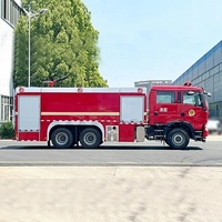 Camion de pompiers de sauvetage d'urgence robuste HOWO 4*2 voiture de camion de pompier avec pompe à incendie