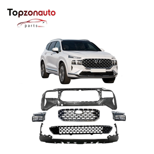 Topzonauto Nuevo para Hyundai Santa Fe <span class=keywords><strong>2021</strong></span>, Conjunto de Parachoques Delantero, Kit de Cubierta de Parachoques, Instalación con Pernos, Reequipamiento/Actualización OE 86350-S1600T - Product Image 1