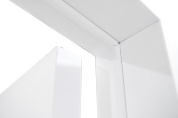 Porte d'entrée pré-assemblée en fibre de verre avec persiennes, portes doubles extérieures de style français, design moderne, durable et résistant à l'eau