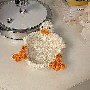 Nouvelle sous-verre isolant en coton fait main au crochet, motif dessin animé mignon tortue et mouton, pour protection de table - Product Image 4