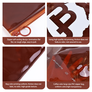 High End Custom Recyclable PVC Transparent Plastic Zipper Bags for Hair <strong>Bundles</strong> Golf Clothes Phone Cases Silk <strong>Screen</strong> Printing - Product Image 6