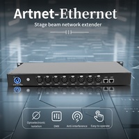 AICPOSE Nouveau Répartiteur DMX 512 à 8 Canaux avec Isolation Photoélectrique, Amplificateur de Signal 8 Voies Opto-Isolé