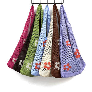 Nuova Borsa a Tracolla Casual <span class=keywords><strong>2023</strong></span> in Maglia Traforata, Borsa Femminile alla Moda in Poliestere e Cotone per Uso Quotidiano con Logo Personalizzato - Product Image 1