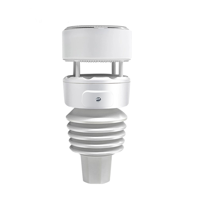 High-Tech Wireless Ultrasonic Integrated Weather Station Stainless Steel Solar Powered IoT for Agricultural Environmental
