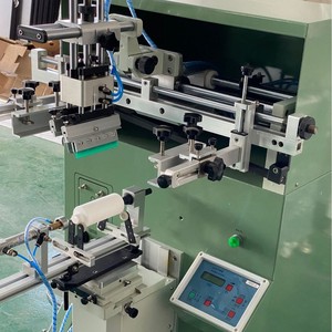 Imprimante à écran manuelle Ths-3a-400 pour bouteilles, gobelets, cosmétiques, plastique, verre, PVC, plan de travail 500x400mm, semi-automatique, universelle - Product Image 1