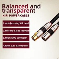 Câble XLR professionnel haute performance Hifi, blindage en PVC tressé, connecteur audio XLR mâle plaqué or, microphone, haut-parleur