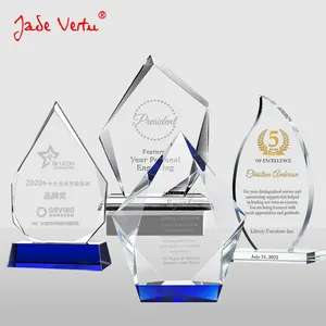 Trofeo de cristal negro award billig Glas leer Sport veranstaltungen Souvenirs K9 Kristall Plakette Glas Award Trophäe für personal isierte