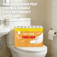 Échantillon Gratuit de Papier Toilette Jetable 100% en Fibre de Bois Vierge, 3 Plis, Super Doux, Soluble dans l'Eau