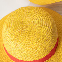 Sombrero de paja de alta calidad de 2 colores para los fanáticos de Monkey D. Cosplay de Luffy como regalo