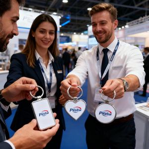 Publicidad Promo Regalo Metal Sublimación Aleación Llaveros Llavero en blanco Llavero Logotipo Llavero de metal personalizado - Product Image 1