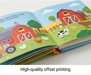 Livre <span class=keywords><strong>d</strong></span>'histoires pour enfants en carton épais avec impression couleur personnalisée, couverture rigide - Product Image 6