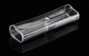 Transparent PVC Eyeglasses <b>Case</b> Lightweight Portable Reading <b>Glasses</b> Storage Box Clear Presbyopic Myopia <b>Glasses</b> <b>Case</b> - Product Image 3