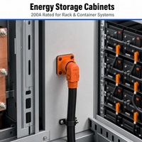 Connecteur de batterie à 1 broche, étanche IP67, avec coque en nylon et contact en cuivre, pour stockage d'énergie ESS BESS, 120A 150A 200A