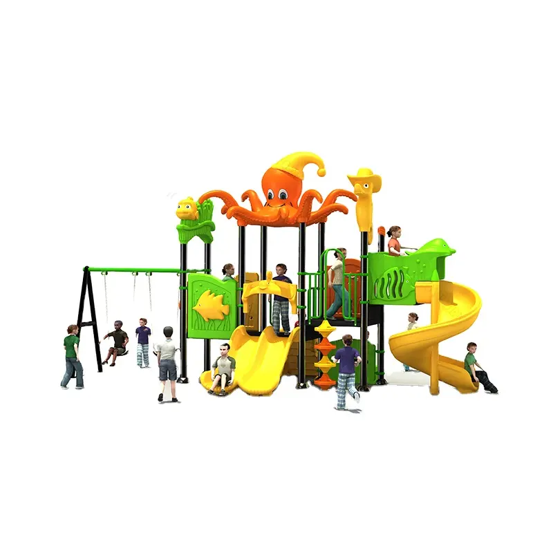 Joyeden Hoge Kwaliteit School Kinderen Plastic Activiteit Sport Games Kinderen Spelen Apparatuur Speeltuin Met Swing Set