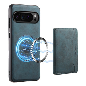 Funda Magnética con Carga Inalámbrica para Teléfono, de Cuero PU, con 3 Ranuras para Tarjetas, Soporte y Cubierta Protectora para Google Pixel <span class=keywords><strong>9</strong></span> 8 7 6 Series <span class=keywords><strong>Pro</strong></span> - Product Image 4