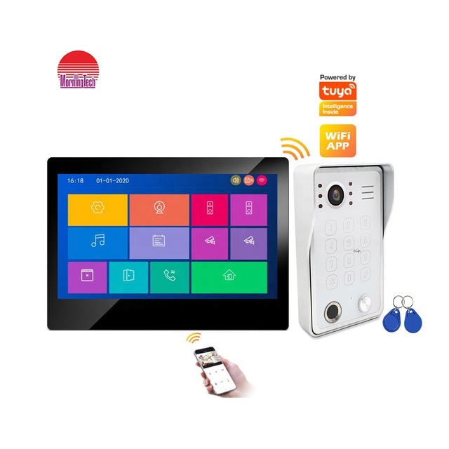 1080p Villa Intercom Video Intercom Wifi Video Doorbell Ip Multi Apartment with Chime Wifi Ring Video Door Bell Camera