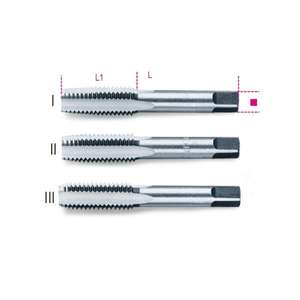 BETA - 004300011 Hand <b>taps</b> coarse pitch metric <b>thread</b> made from chrome-steel (multi-pack) POWER TOOLS ACCESSORIES - Product Image 1