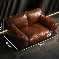 Lit pour chat en coton PP toutes saisons, prêt à être expédié, coussin de canapé pour chien amovible et lavable, lit de couchage chaud et polyvalent pour animaux de compagnie, boîte portable