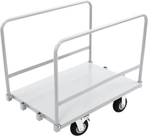 Carretilla de Plataforma Resistente 8 en 1 de 3500 Libras, Carretilla de Acero con <span class=keywords><strong>Ruedas</strong></span> Giratorias con <span class=keywords><strong>Freno</strong></span> - Product Image 5