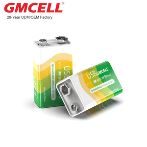 แบตเตอรี่ลิเธียมไอออน GMCELL ความจุสูง 500mAh ชาร์จได้ผ่านพอร์ต USB-C แรงดัน 9V พร้อมการใช้งานได้นาน 500 รอบ สำหรับอุปกรณ์อิเล็กทรอนิกส์ - Product Image 1