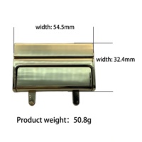 Factory Direct 55MM Zink legierung Plug-Ins Stilvolle Metalls chlösser für Damen handtaschen Spezial taschen teile und Zubehör