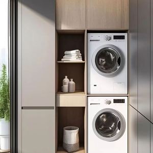 Mueble de Lavandería Personalizado para Balcón, Mueble de Lavandería para Balcón, Muebles Elegantes para Sala de Estar - Product Image 1