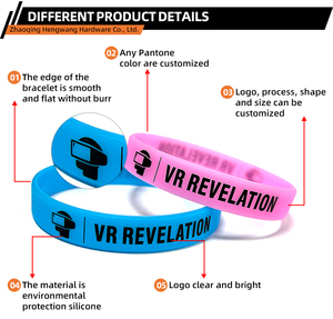 Biểu Tượng Tùy Chỉnh Silicone Dây Đeo Cổ Tay Mềm Debossed Dây Đeo Cổ Tay Vòng Đeo Tay Cao Su Cho Đảng Và Tổ Chức Sự Kiện - Product Image 4