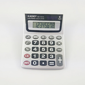 Calculatrice de bureau portable à 8 chiffres Kd3181a, avec fonction vocale, alimentée par batterie, en matériau Abs noir, pour usage au bureau - Product Image 5