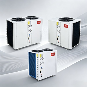 Pompe à chaleur air-<span class=keywords><strong>eau</strong></span> à faible température de 150 kW à grand <span class=keywords><strong>d</strong></span>ébit pour système centralisé <span class=keywords><strong>d</strong></span>'<span class=keywords><strong>eau</strong></span> chaude commerciale - Product Image 5
