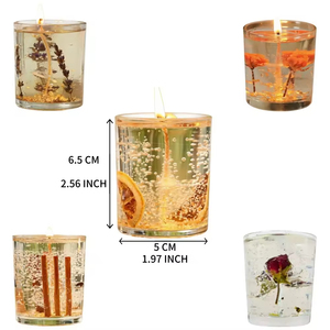 เทียนหอมถั่วเหลืองทำมือ ลายดอกไม้น่ารัก กลิ่นมะลิ ชุดของขวัญแต่งงาน/วันเกิดแบบกำหนดเอง สำหรับขายส่งช่วงคริสต์มาส - Product Image 2