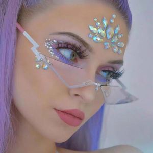 Fabricación Venta caliente sin montura pequeña de ojo de <span class=keywords><strong>gato</strong></span> <span class=keywords><strong>gafas</strong></span> de sol Diamante de moda <span class=keywords><strong>gafas</strong></span> de sol de las mujeres 2020 - Product Image 1
