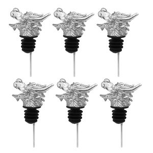 Vertedor de licor de acero inoxidable con forma de cabeza de dragón, vertedor de botellas de vino tinto, de aleación de Zinc - Product Image 1