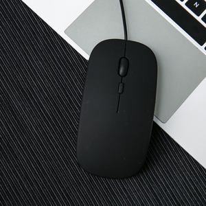 Souris optique filaire ultra-fine silencieuse avec rétroéclairage RVB, design ergonomique, rechargeable, pour droitiers, ordinateur <span class=keywords><strong>portable</strong></span>, usage professionnel - Product Image 6