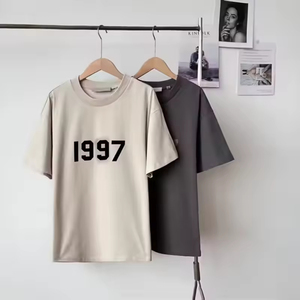 T-shirt da uomo personalizzata con logo stampato, di alta qualità, traspirante, oversize, girocollo, stile hipster/<span class=keywords><strong>camicia</strong></span> - Product Image 2