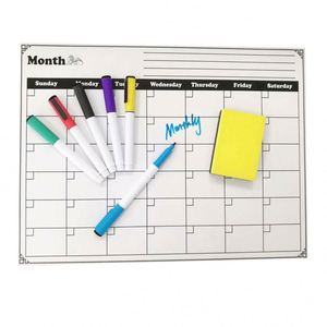 Planificador mensual magnético reutilizable personalizado del fabricante, calendario para refrigerador con imán y bolígrafo - Product Image 4