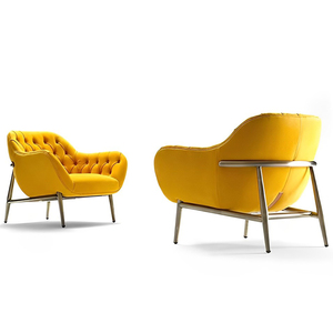 Woonkamerstoel Modern Uniek Ontwerp Roestvrijstalen Woonkamer Meubilair Enkele Bank En Fauteuil - Product Image 1
