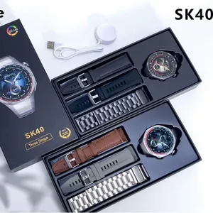 2024 Nieuwe Originele SK40 Smartwatch voor Heren, Hoge Kwaliteit Horloge met 3 Bandjes, 1.53 HD Scherm, NFC, BT Oproepen, Waterdicht Smartwatch - Product Image 2