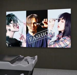 ZHIHAI PVC estampado hermosa dama <span class=keywords><strong>corte</strong></span> <span class=keywords><strong>de</strong></span> <span class=keywords><strong>pelo</strong></span> tienda decoración alta calidad tela regulable caja <span class=keywords><strong>de</strong></span> luz - Product Image 3