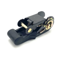 ES10073-BR 1 pouce 25mm Noir En Caoutchouc Souple Poignée À Cliquet Boucle pour Sangle