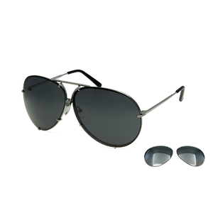 Lunettes de soleil homme avec 2 <span class=keywords><strong>paris</strong></span> de lentilles lunettes de soleil designer célèbre marque double lentilles 8478 lunettes de soleil - Product Image 2