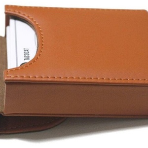 Boshiho Retro Leather <b>Storage</b> Poker <b>Box</b> Clubs Single Deck Playing Card Holder Travel Leather Card Deck Case - Product Image 6