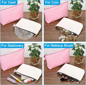 New Arrival Recycled Custom Your Own Logo Printed Cosmetics Makeup <b>Bag</b> <b>Black</b> <b>Canvas</b> Zipper <b>Bag</b> - Product Image 5