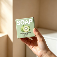Ensemble de boîtes à savon en carton rigide écologique personnalisable avec gaufrage et laminage mat pour emballage cadeau