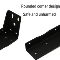 Supports d'angle peints en L de haute qualité, structure de support triangulaire réglable, support mural pour TV, bureau, chevet