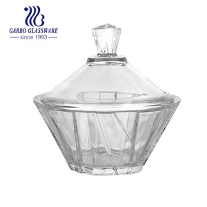 Récipient de stockage de fruits secs de haute qualité, <span class=keywords><strong>pot</strong></span> à bonbons <span class=keywords><strong>en</strong></span> verre cristal, <span class=keywords><strong>pot</strong></span> <span class=keywords><strong>en</strong></span> verre cristal Tanjin gravé avec couvercle <span class=keywords><strong>en</strong></span> verre, <span class=keywords><strong>pot</strong></span> à thé - Product Image 3